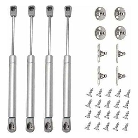 Stück Gasfeder, 80 N, hydraulische Gasfeder, Möbel, Schranktürheber, für Schränke, Bücherregale, Möbel (4, 80 N) (1/4)