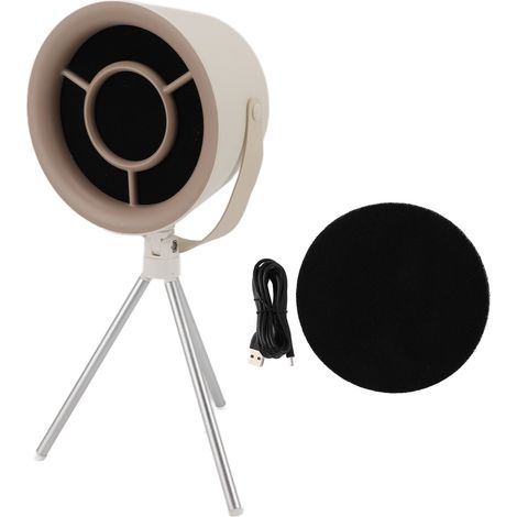 Hotte aspirante de cuisine portable 5V, blanche, détachable, haute capacité d'absorption, 3 vitesses réglables, convient pour une utilisation sur un plan de travail ou au-dessus d'une casserole. (1/5)
