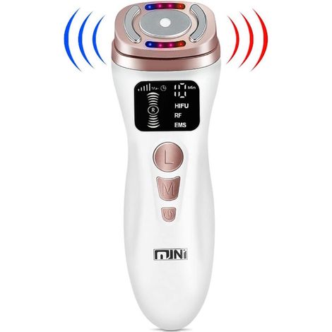 Mistik Hifu Mini Appareil Anti-Rides Visage, Ultrasons Focalisés Haute Intensité, RF EMS LED, Soin Nourrissant Régénérant Cou, Menton, Visage, Cadeau Femme, Thérapie Simple RF (1/5)