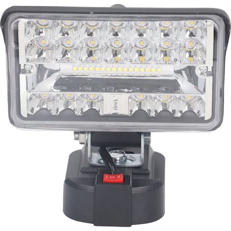 4-in-1 LED-Flutlicht 108W 5600LM Hohe Helligkeit Feuerfestes ABS-Gehäuse Notflutlicht für BL1815 (1/5)