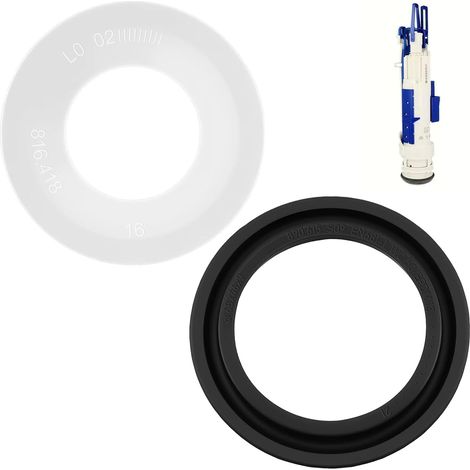 Geberit Cistern Seals, 2 Pieces Toilet Flush Seals, Compatible with Geberit Systems, Water Leak Repair, Easy DIY Installation, Dimensions 32 mm and 46 mm (1/5)