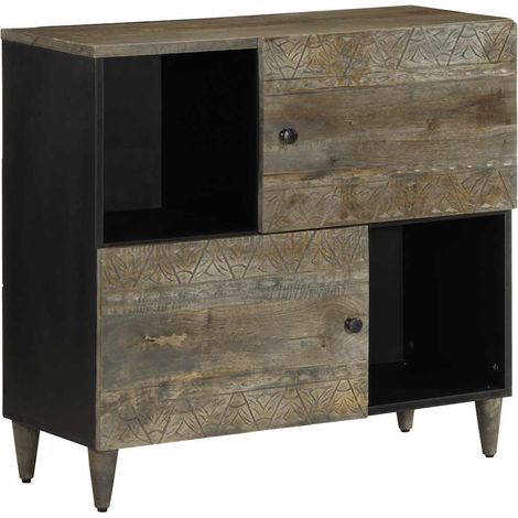 Sideboard 80x33x75 cm Massivholz Mango