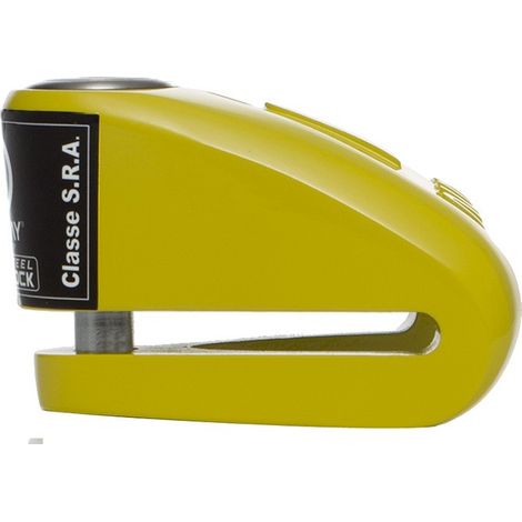 Lucchetto a disco Auvray DK10 - giallo, diametro perno 10 mm (classe S.R.A.) (1/3)