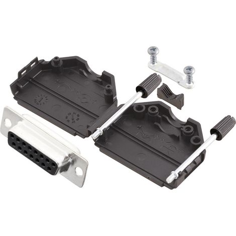 MH Connectors MHDPPK15-DB15S-K D-SUB Buchsenleisten-Set 180 ° Polzahl: 15 Lötkelch 1 St.