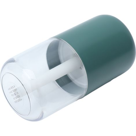 Mini humidificateur 280ml à brumisation unique, silencieux avec lumière d'ambiance chaude pour voiture, bureau ou maison - Vert (1/5)