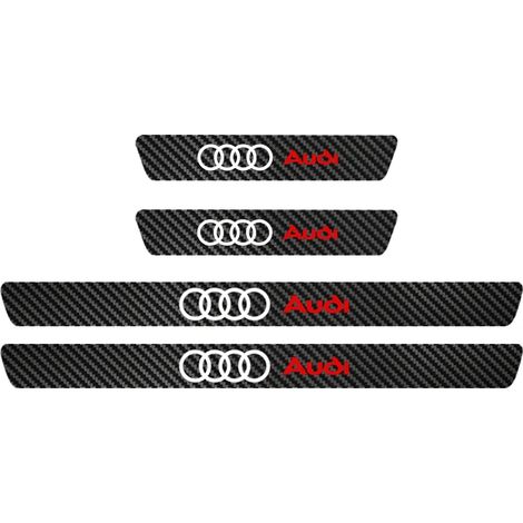 (4 autocollants de porte) Film protecteur pour poignées de porte et seuils de porte pour Audi A3 A4 A5 A6 A7 A8 S3 S4 Q2 Q3 Q5 Q7 (1/3)