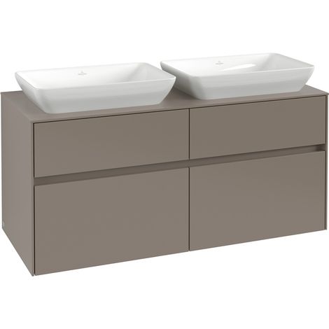 VB WaschbeckenUS Collaro C11500 1200x548x500mm Eckig Volcano Black