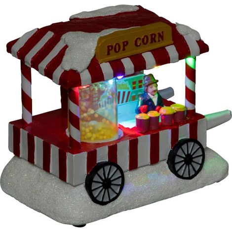 Village de Noël stand de popcorn lumineux (1/3)