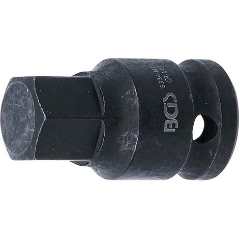 Douille à Embouts à Choc 42 mm - 12,5 mm (1/2), Six Pans Intérieurs 17 mm - Résistante et Précise - D-Work