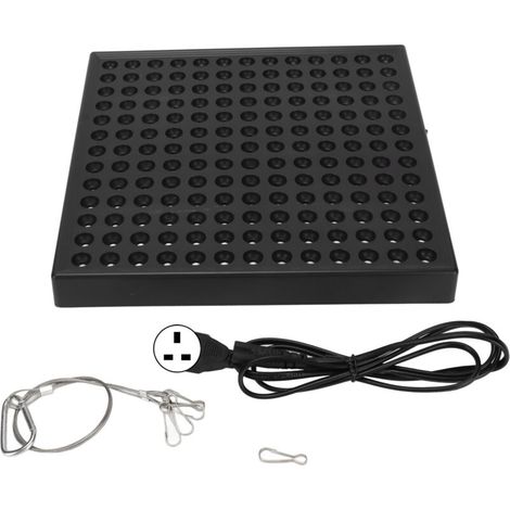 Lampada LED per la coltivazione di piante, spettro completo, alta efficienza, luminosa, ideale per la crescita di piantine in interni, 85265V, spina UK, 169 LED (80W). (1/5)