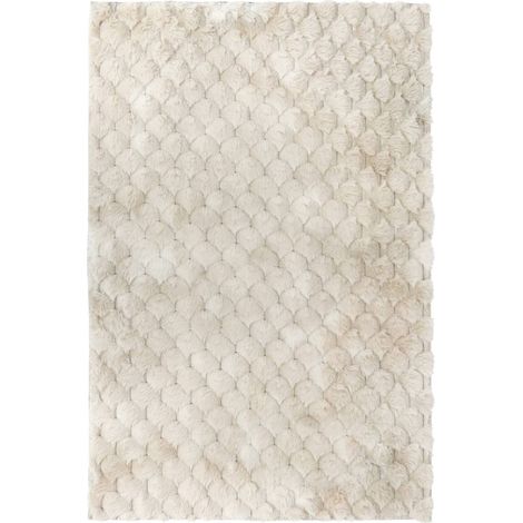Tappeto adriel beige effetto lana 90x60 cm - Atmosphera créateur d'intérieur