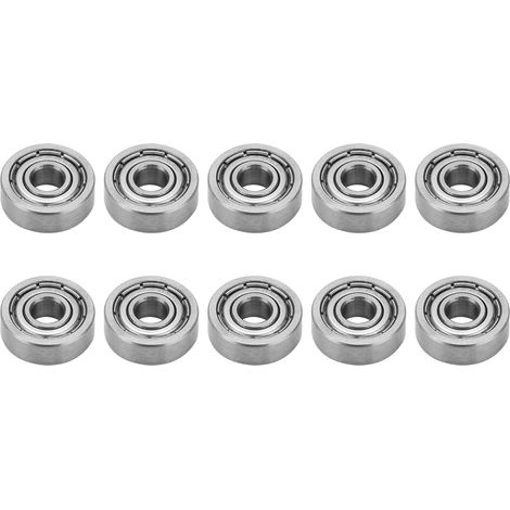 10 pièces roulements à billes miniature acier inoxydable à simple rangée accessoires mécaniques S604Z (1/5)