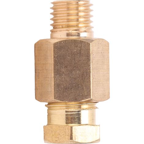 Raccord en laiton fileté droit pour tuyauterie, mamelon, fournitures pour joints industriels PD608 (1/5)