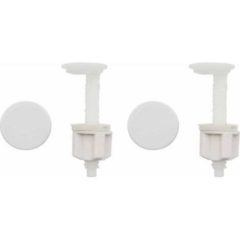 Coppia supporti per sedile con caduta frizionata bianco (1/2)