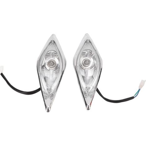 Phares LED, Phares de Moto à 3 Fils avec Projecteur Haute Transparence pour 50 70 110 125 150 200 250 4 Roues ATV Quad (1/3)