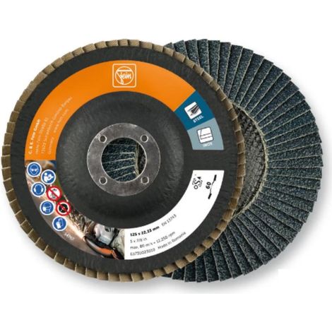 Fein  10x  Disco  de  láminas  Ø  125  Corindón  de  Circonio  K60  -  63730023010