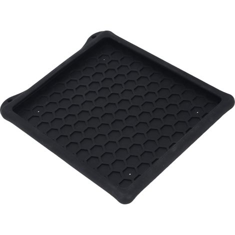 Housse de protection adaptée aux mini-antennes paraboliques, noire, en silicone souple compatible avec les signaux, avec 4 ventouses. (1/5)
