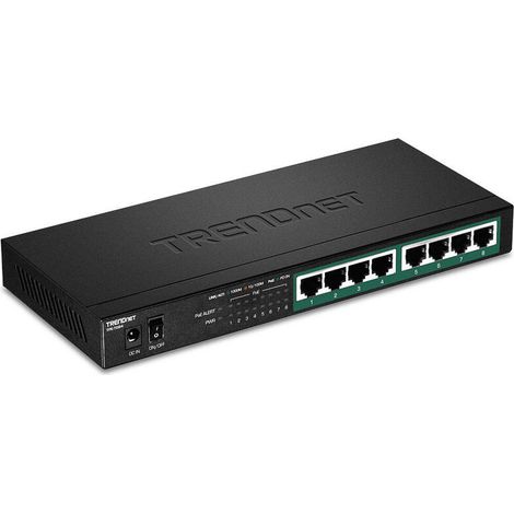 Switch TRENDnet TPE-TG84 8 Puertos/ RJ-45 Gigabit 10/100/1000 PoE (1/4)