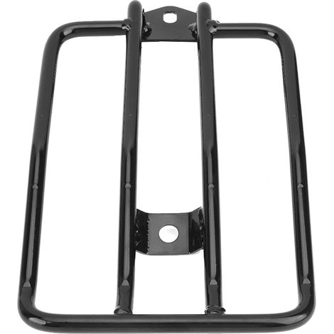 Akozon Support de Porte-Bagages Arrière de Moto pour Xl883 1200 X48, Accessoire modifié Premium, Argent (Black) (1/5)