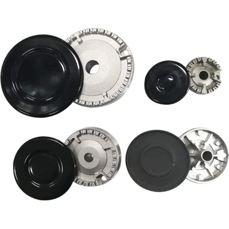 Juego 4 Quemadores y Tapetas Sabaf  100mm, 2x 75mm, 55mm  Kit Universal para Balay, Bosch, Fagor, Teka, Edesa