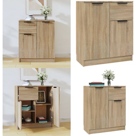 Sideboard Sonoma-Eiche 60x30x70 cm Holzwerkstoff - Sideboard - Sideboards - Home & Living (1/5)