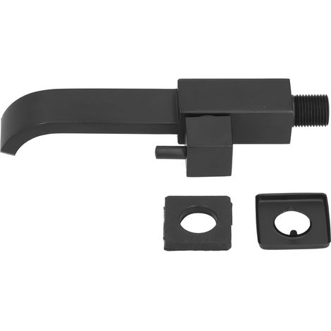 Rubinetto per piscina con filettatura maschio G1/2 – nero opaco – rame – acqua fredda singola – balcone/lavapavimenti