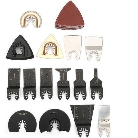 Ensemble de 40 lames de scie et accessoires de rechange pour outil multifonction oscillant