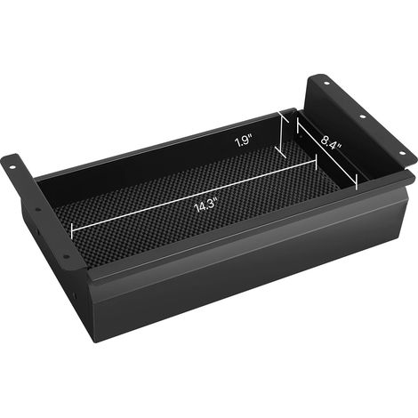 Organizador de almacenamiento, diseño para debajo del escritorio, construcción ecológica, 16 pulgadas. (1/2)