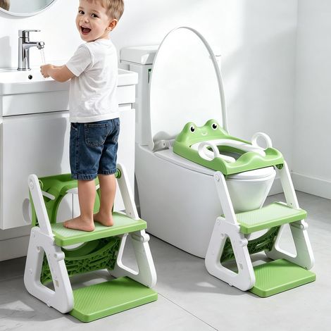 Reducteur Toilette Enfant, 2 en 1 Rehausseur Toilette Enfant (1/5)