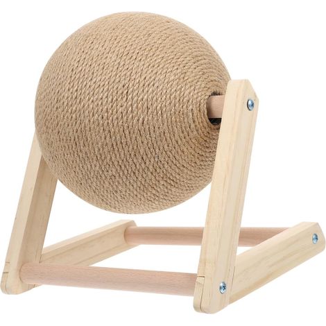Balle en sisal pour attraper les chats, petit jouet pour animaux de compagnie, usage intérieur (1/5)