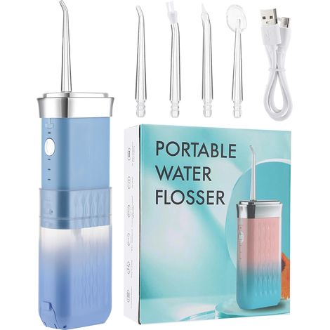 Hydropulseur/irrigateur buccal électrique intelligent portable, 3 modes, rechargeable, avec 4 embouts. (1/5)