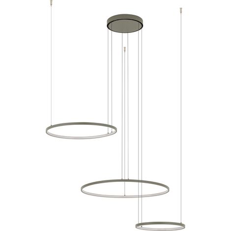 LED Hängelampe Grün 3000 K warmweißes Licht 1600 lm H: max. 140 cm Modern verstellbar Ring Kronleuchter (1/5)