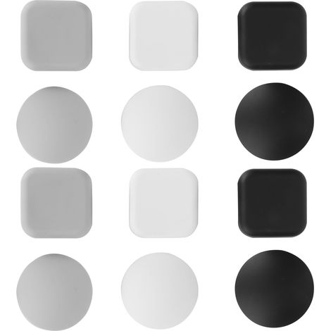 12pcs Butée de Porte Coussin de Protection en Silicone de Poignée de Porte Auto‑Adhésif Anti‑Collision