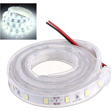 5M 5630 SMD LED Silikonstreifen Licht Kaltweiß Wasserdicht 12V
