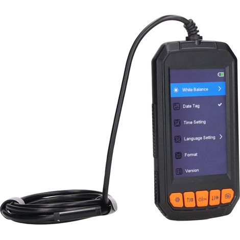 Industrielles Endoskop mit 4,3-Zoll-Bildschirm, 2-Megapixel-Inspektionskamera, 5,5-mm-Objektiv und Akku (1/5)