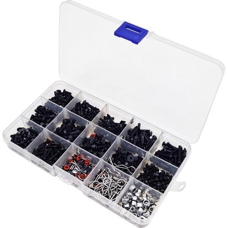 Mehrteiliges Schrauben- und Mutternset aus Metall in verschiedenen Größen für RC-Cars, Offroad-Truck-Reparaturen, robustes Befestigungsset (1/5)