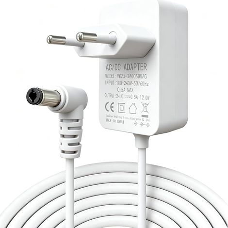 Netzteil: 24 V Gleichstrom, 0,5 A, 5,5 x 2,1 mm Aromadiffusor: 100–240 V (1/5)