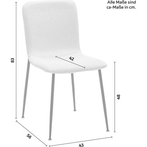 Mömax Stuhl Nele Beige Leinenoptik Gepolstert (1/5)