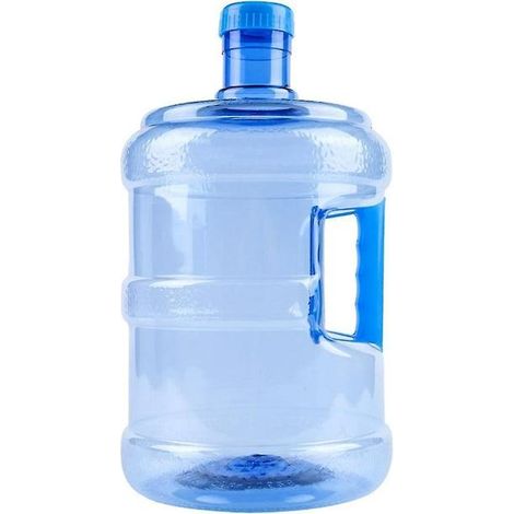 Bouteille d'eau 5 gallons, grand réservoir à eau potable, jerricane de 19 litres avec bouchon, récipient à boisson pour camping et maison, pack de 1, plastique durable (1/4)