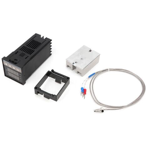 QORVA-Contrôleur de température PID REX-C100,relais statique 40 A,thermocouple K GD (1/5)