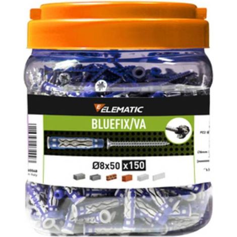 ELEMATIC TASSELLO BLUEFIX VA 8X50 C/VITE BARAT 150PZ