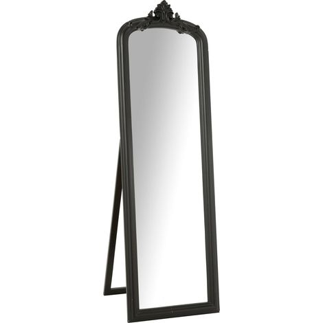 Miroir sur Pied "Emi" 180cm Noir