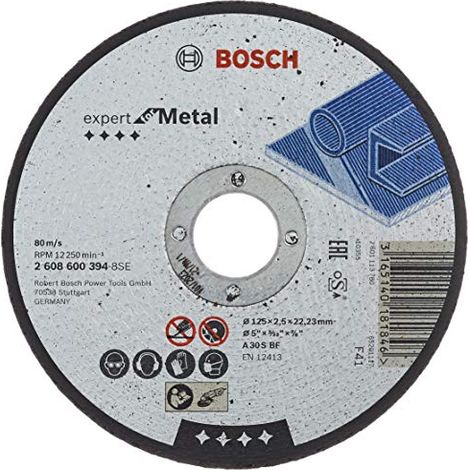 Disco da taglio BOSCH EXPERT con mozzo piatto Metalli speciali 125X2,5 MM - 2608600394