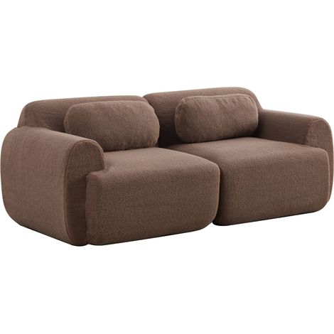 GagaCanapé modulable compressé chenille camel (1/5)