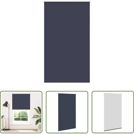 vidaXL Lichtschutz - Verdunkelungsrollo Marineblau 135x230 cm Stoffbreite 131,6 cm (1/5)