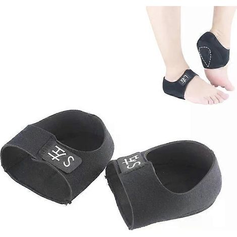 Protège-talon en gel anti-fatigue - Amorti et chaleur, Taille S - Noir, S avec impression (1/2)
