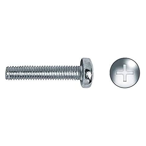 Scatola da 250 unità di viti metriche zincate PHILIPS Ø4x40mm