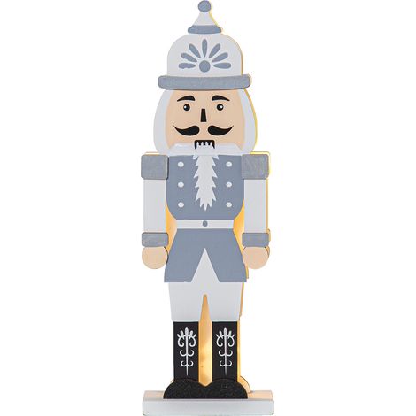Star Trading LED Lichtobjekt Nutcracker in Grau 5x 0,06W (1/4)