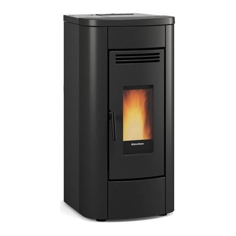 Extraflame – Poêle à granulés ventilé 8 kW – Rendement 92.4% – Ventilation frontale avec fonction Confort – Évacuation des fumées arrière/supérieure (1/2)