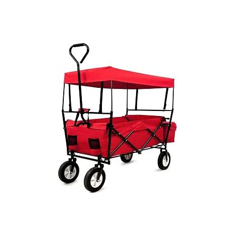 Chariot de plage et de jardin avec toit